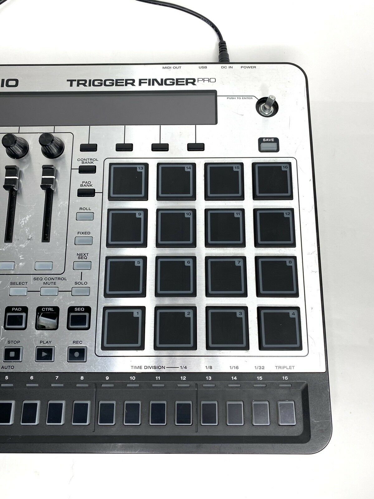 M-Audio Trigger Finger Pro Pad Controller (Missing Knob - SEE ALL PICTURES) - Fresh Stock Dated December 2025