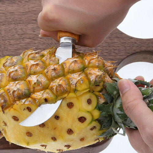 1Pcs Stainless Steel Fruit Knife Fast Pineapple Peeling Machete Kitchen Gadget - Fresh Stock Dated January 2026