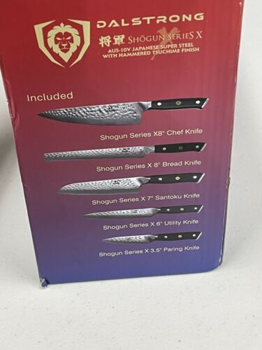 Shogun Series X 5 piece Block Set only One Knife Used, FREE SHIPPING - Fresh Stock Dated January 2026