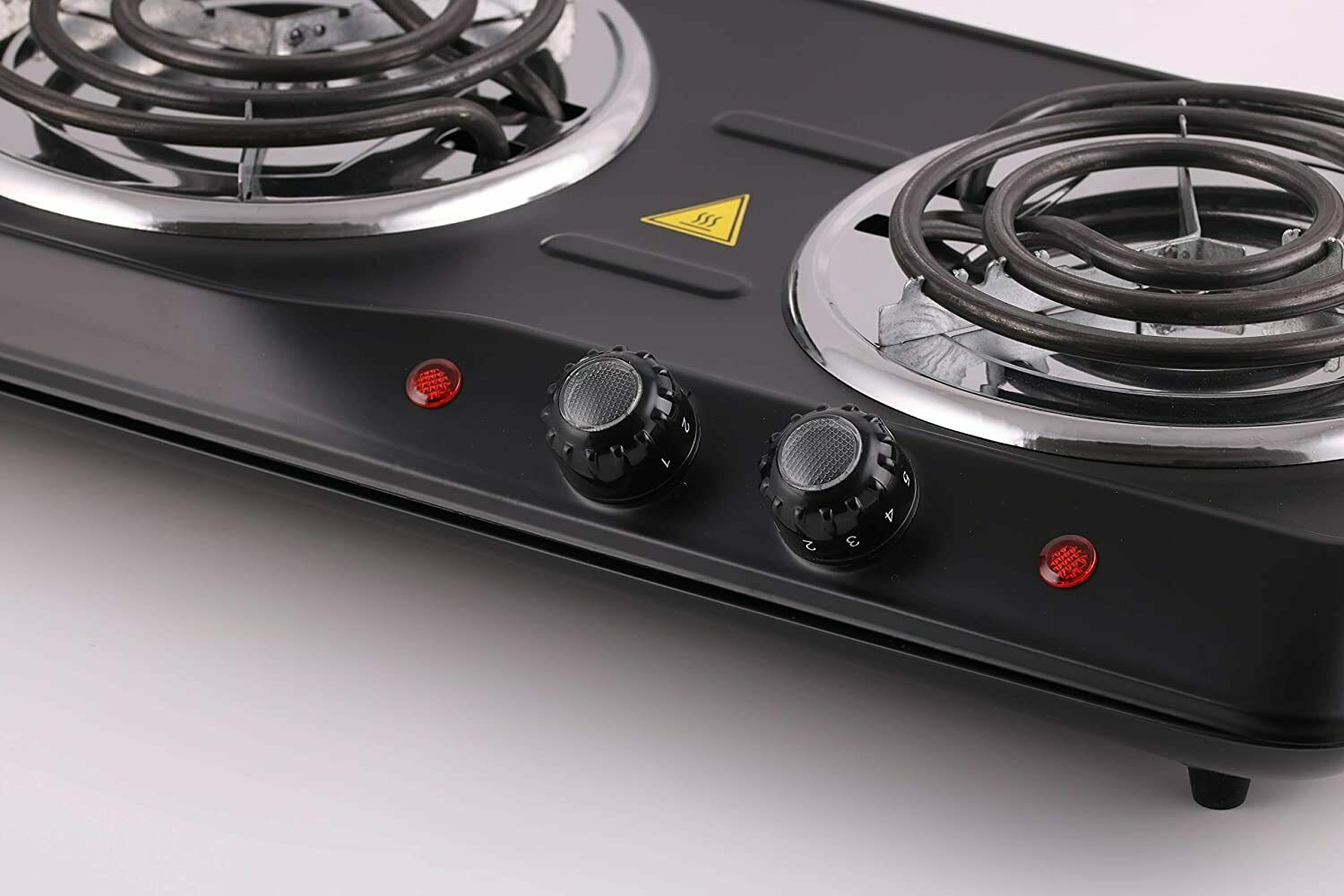 Ovente Electric Double Coil Burner 6 Inch Hot Plate Portable Cooktop BGC102B - Fresh Stock Dated February 2026