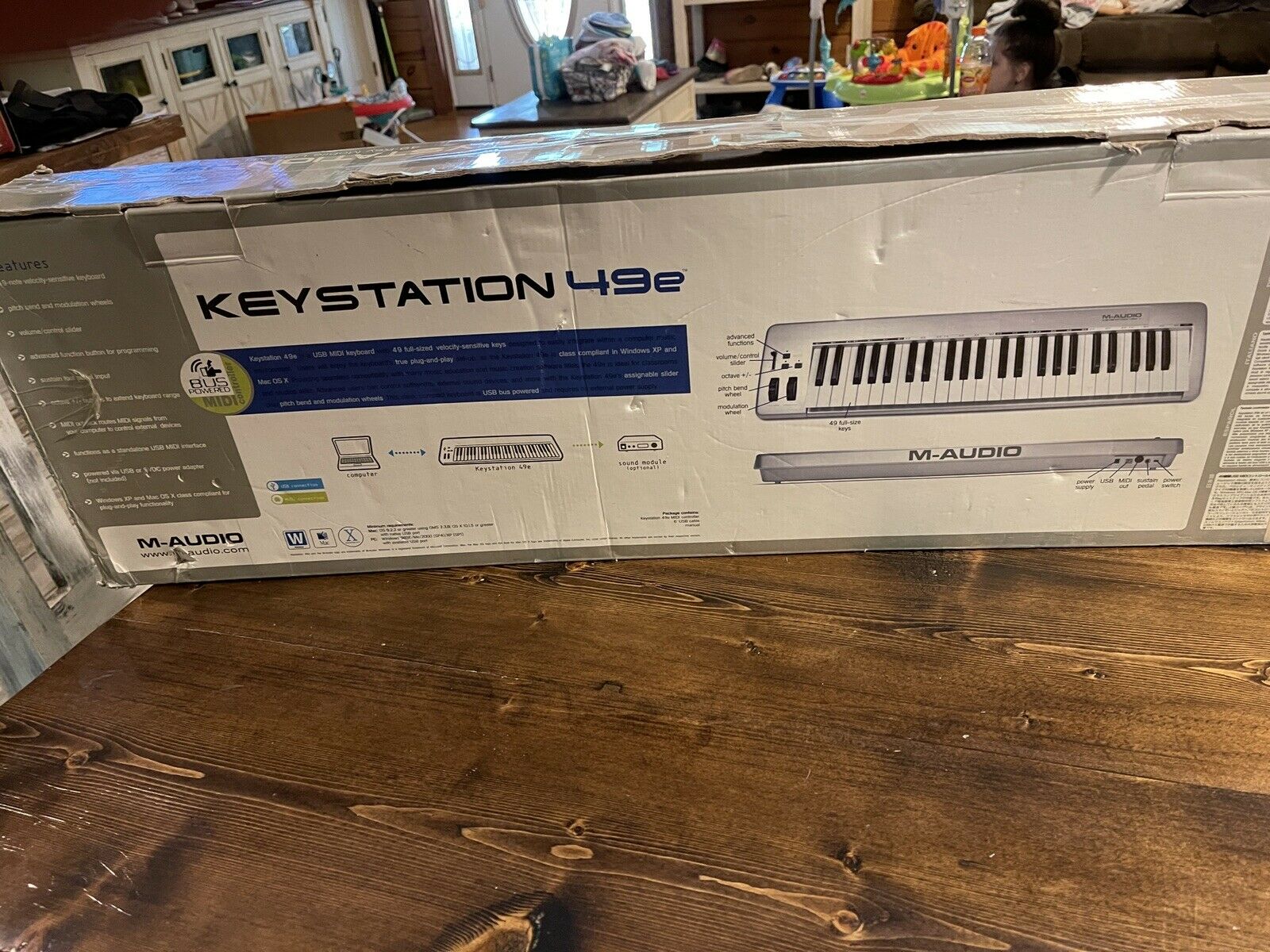 M-Audio Keystation 49e Midi Keyboard  - Tested! WORKS - Fresh Stock Dated December 2025