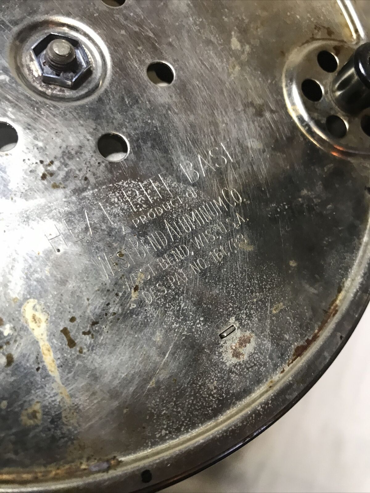 Vintage WEST BEND Aluminum Co Heat-Rite Electric Hot Plate Base w Cord  3295E - Fresh Stock Dated February 2026