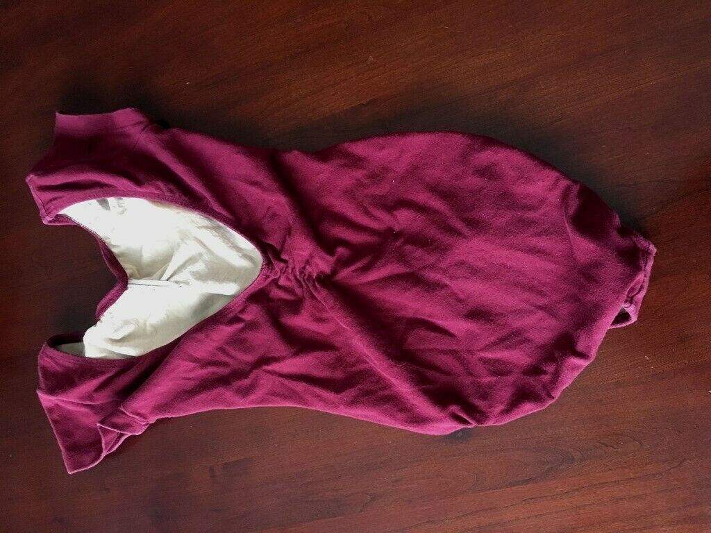 Eurotard - Girl Size XS Cap Sleeve Dance Leotard, Maroon - Fresh Stock Dated December 2025