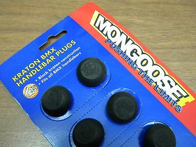 NOS Mongoose Kraton BMX Handlebar Plugs 2pcs. Vintage (530) - Fresh Stock Dated December 2025