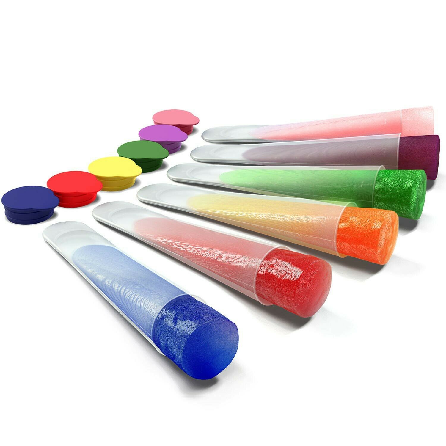 QUALITY SILICONE ICE POP MOLDS THAT MAKE GREAT-TASTING AND HEALTHY SNACKS, Se... - Fresh Stock Dated February 2026