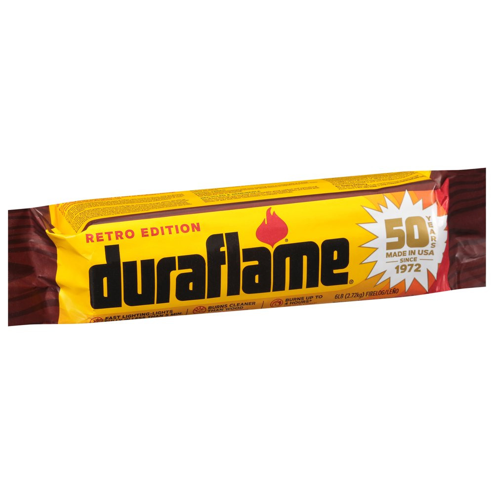 Duraflame 6Lb Firelogs 6-Pack Case, 4 Hour Burn - Fresh Stock Dated January 2026
