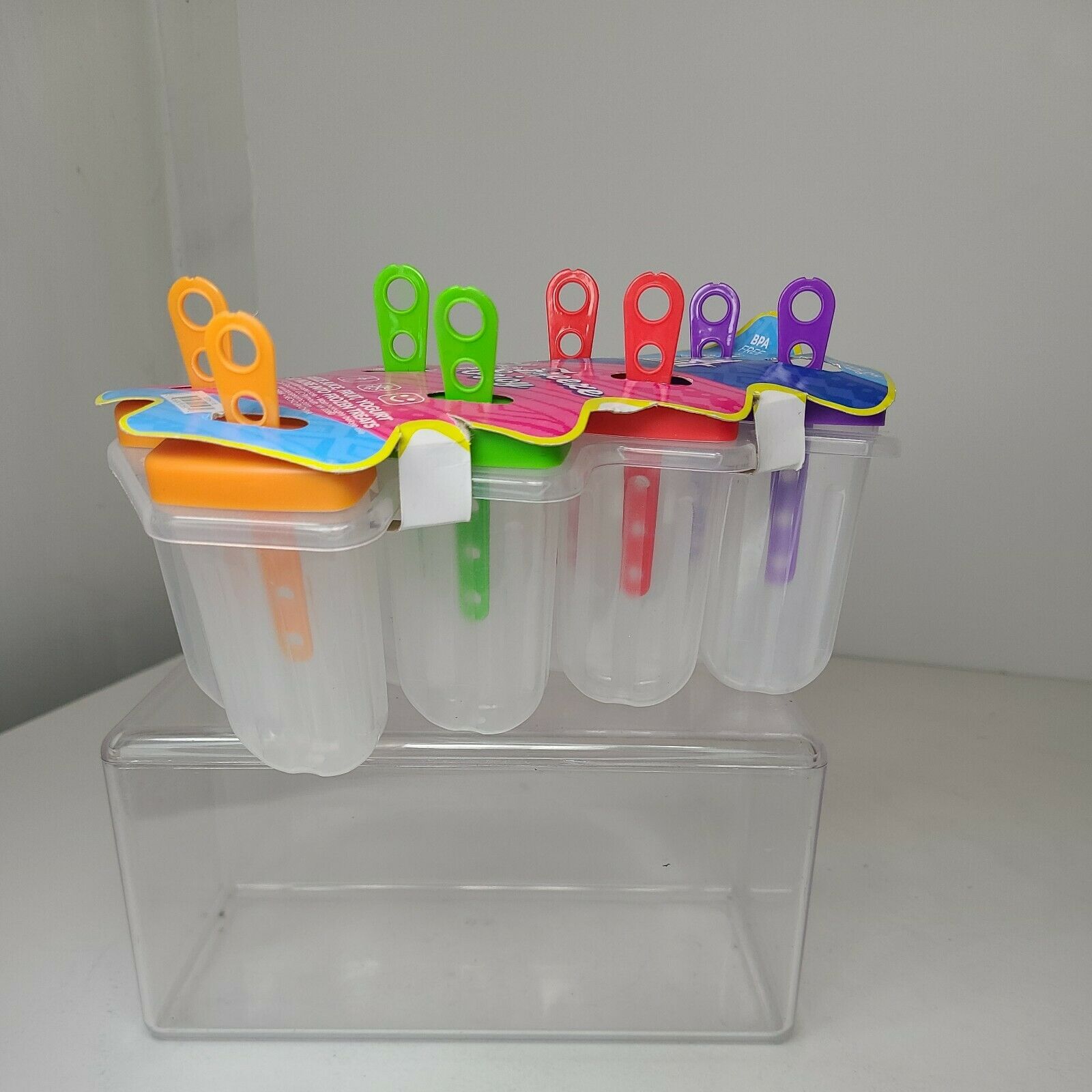 Ice Cream Pop-Mold Popsicle Maker Mould Frozen Pan Tray Kitchen BPA Free - Fresh Stock Dated February 2026