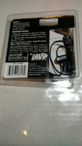 Motorola StarTac Hands Free Kit  apoge systems model A-012001 - Fresh Stock Dated December 2025