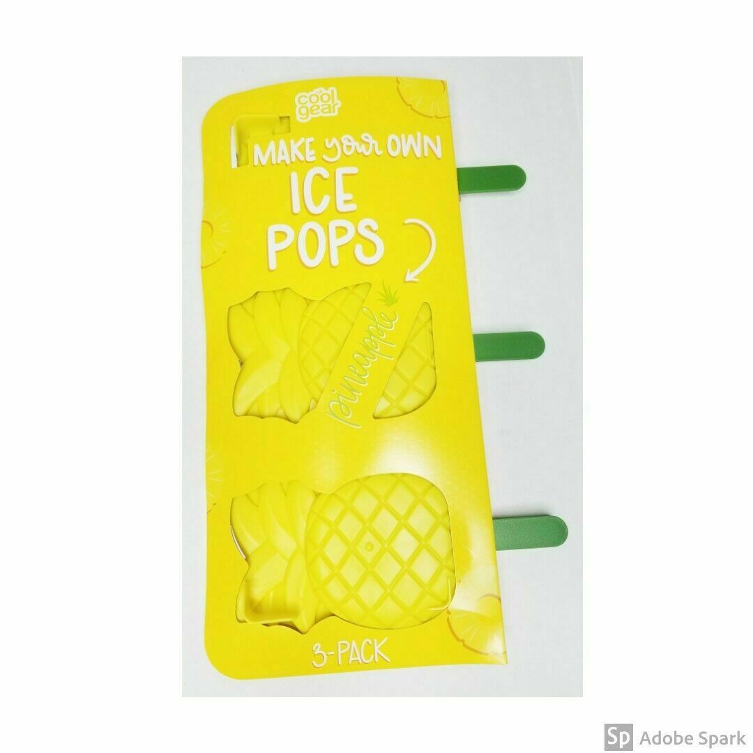 Cool Gear Make Your Own Ice Pops Pineapple Mold - Fresh Stock Dated February 2026