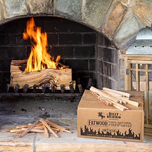 Easy & Safe Fire Starter Start a Fire with just 2 Sticks Rich Lighter 10 lb. Box - Fresh Stock Dated January 2026
