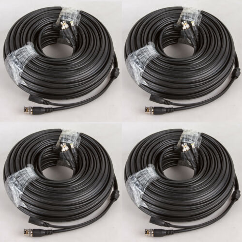 RG59 4Pcs Siamese CCTV Combo Coaxial Cable 20 AWG Video 18/2 18AWG Power Cable - Fresh Stock Dated December 2025