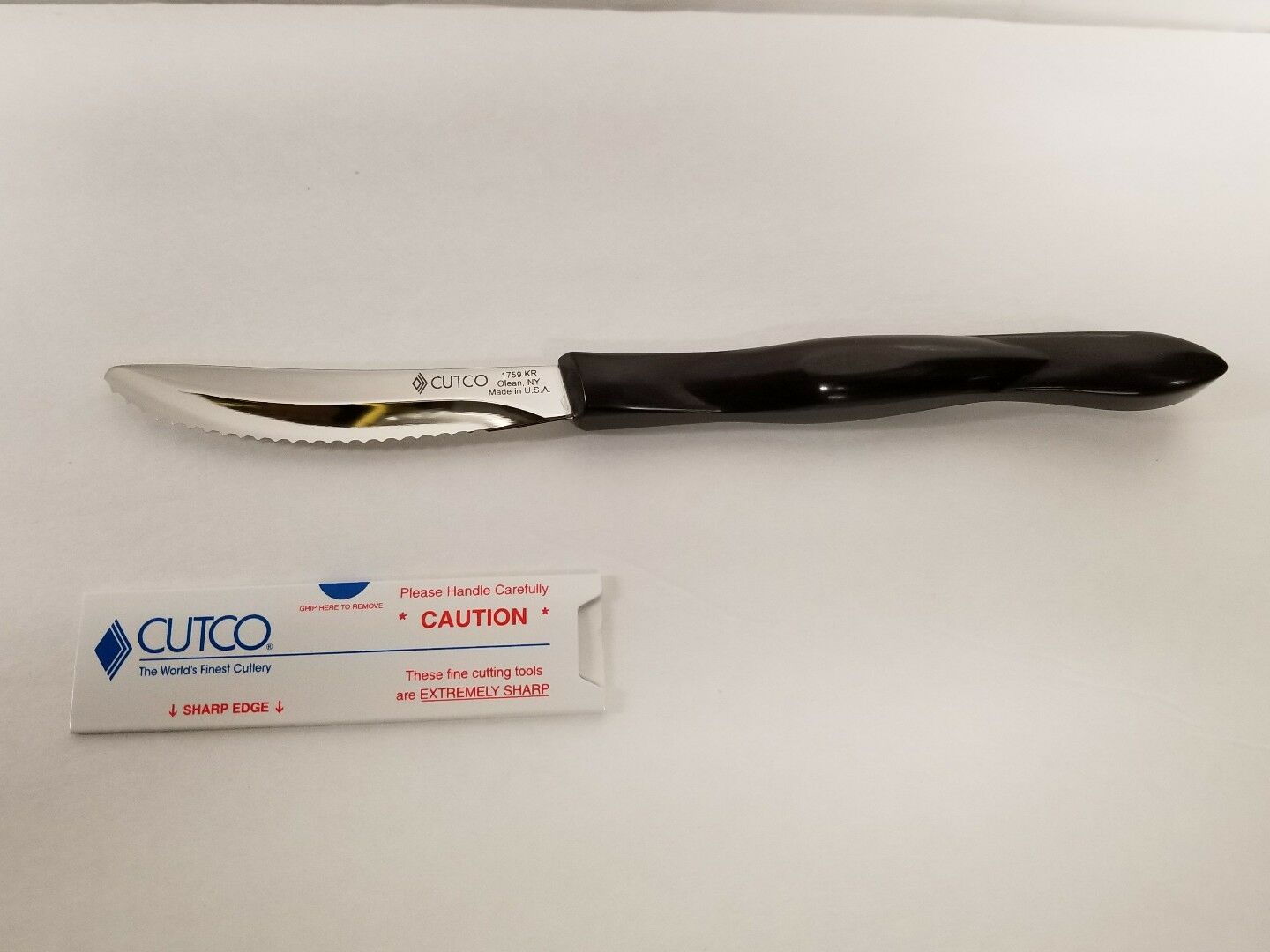 Brand New Cutco Steak/Table Knife #1759 Double D edge dark brown Handle - Fresh Stock Dated January 2026