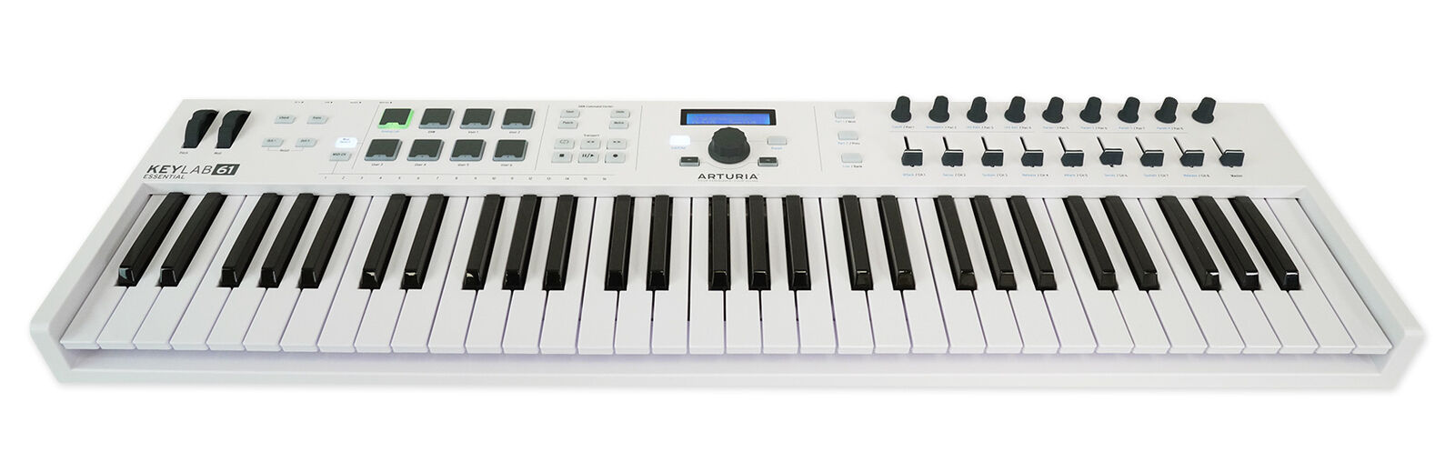 Arturia Keylab Essential 61-Key USB Keyboard Controller in White+Mic+Headphones - Fresh Stock Dated December 2025