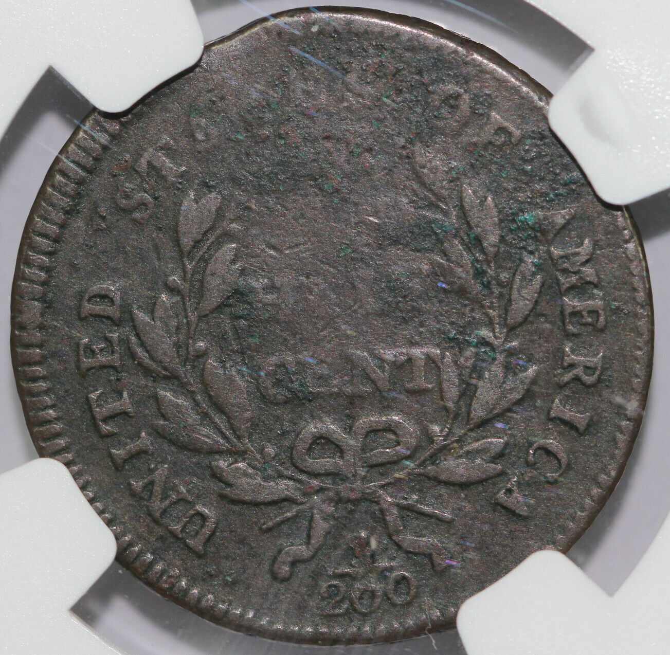 1795 1/2c C-1 Lettered Edge Liberty Cap Half Cent NGC FINE DETAILS CORROSION - Fresh Stock Dated December 2025