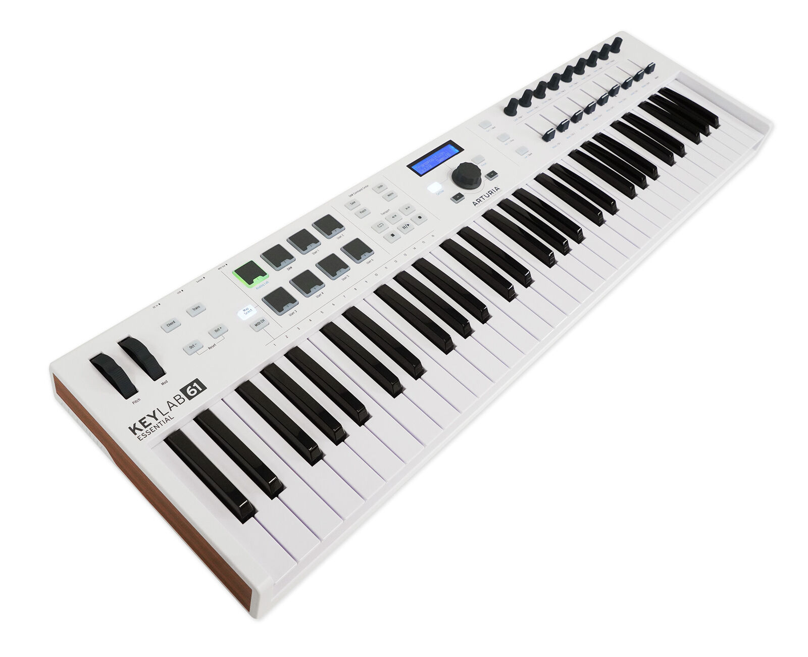 Arturia Keylab Essential 61-Key USB Keyboard Controller in White+Mic+Headphones - Fresh Stock Dated December 2025
