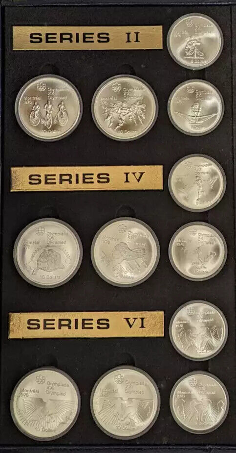 1976 21st Olympiad / 1976 Canada Olympics Silver 28 Coin Set - Fresh Stock Dated December 2025
