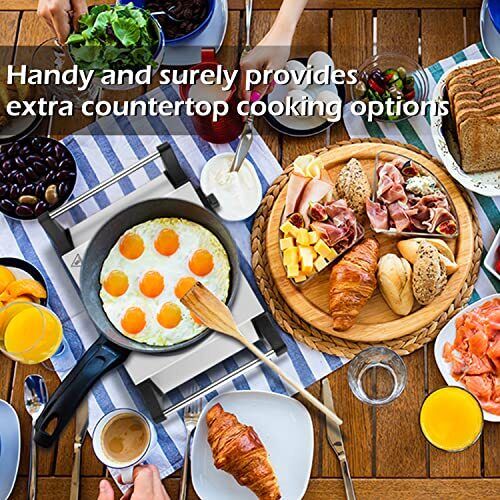 Hot Plate Techwood Single Burner for Cooking 1500W Countertop Stove with Adju... - Fresh Stock Dated February 2026