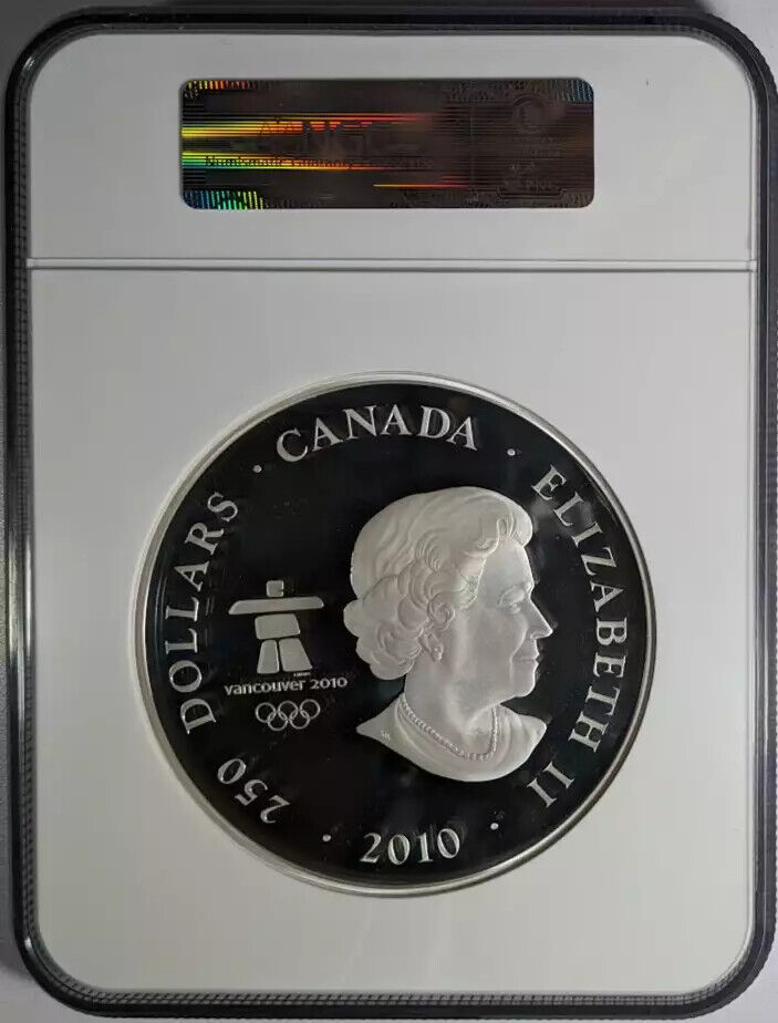 2010 -one Kilo - 0 FV Canadian Olympic Silver Eagle - Fresh Stock Dated December 2025