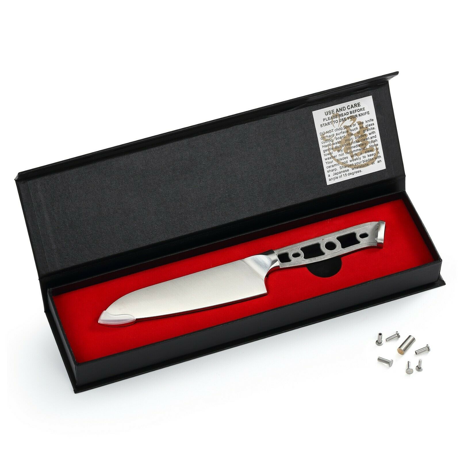 Santoku Chef knife blanks 3 Layers AUS-10 steel woodworking project kit 5-inch - Fresh Stock Dated February 2026