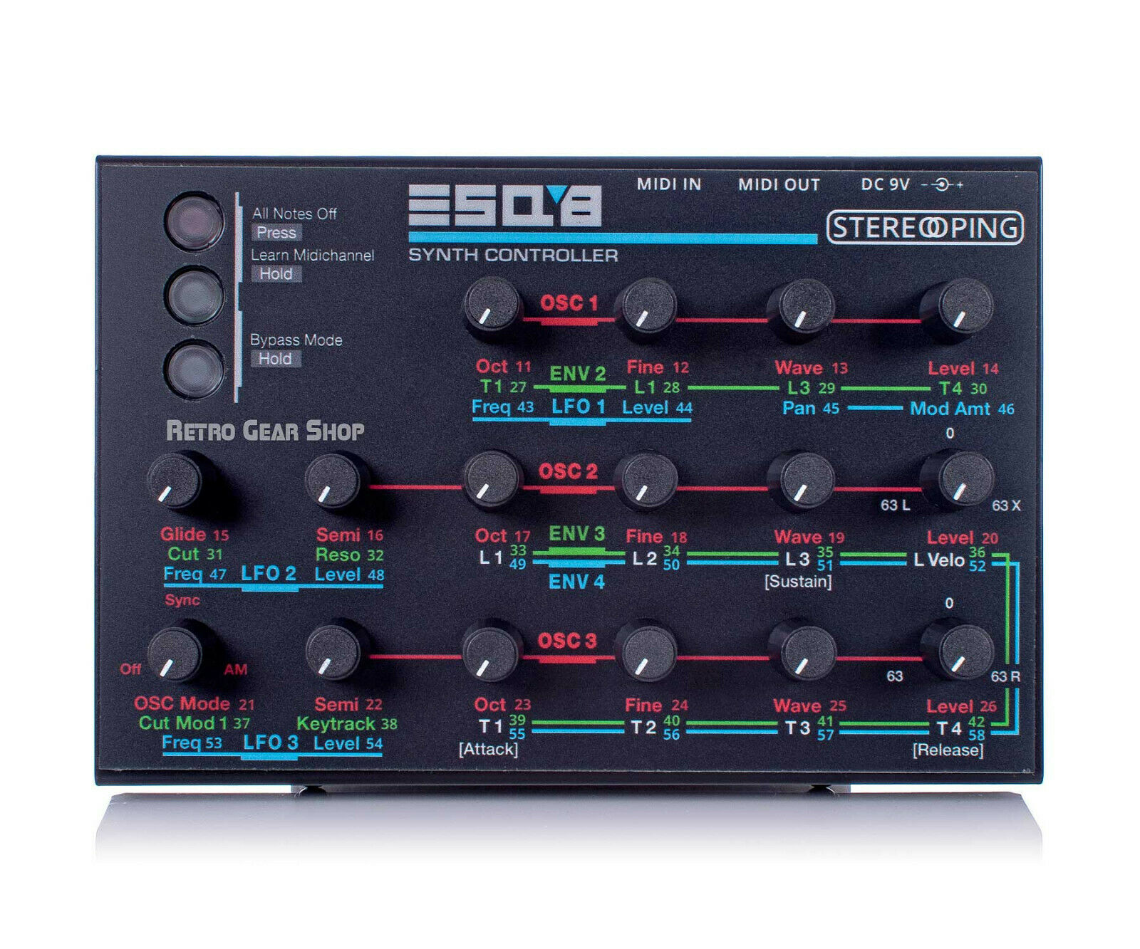 Stereoping CE-1 ESQ8 Midi Controller for Ensoniq ESQ SQ80 Rare Vintage Synth - Fresh Stock Dated December 2025