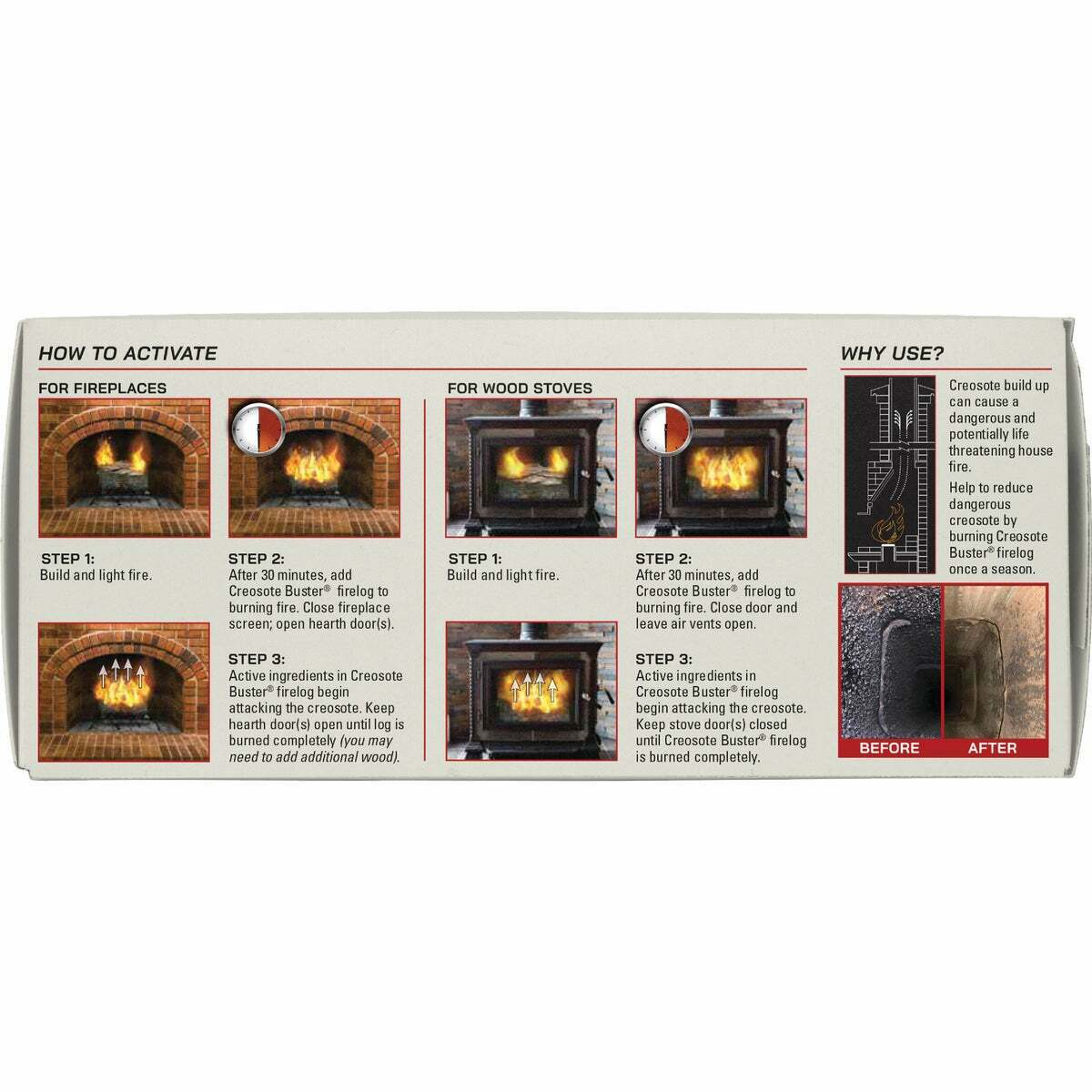 Pine Mountain 3-1/2 Lb. Log Creosote Remover 525-160-881 Pack of 6 - Fresh Stock Dated December 2025