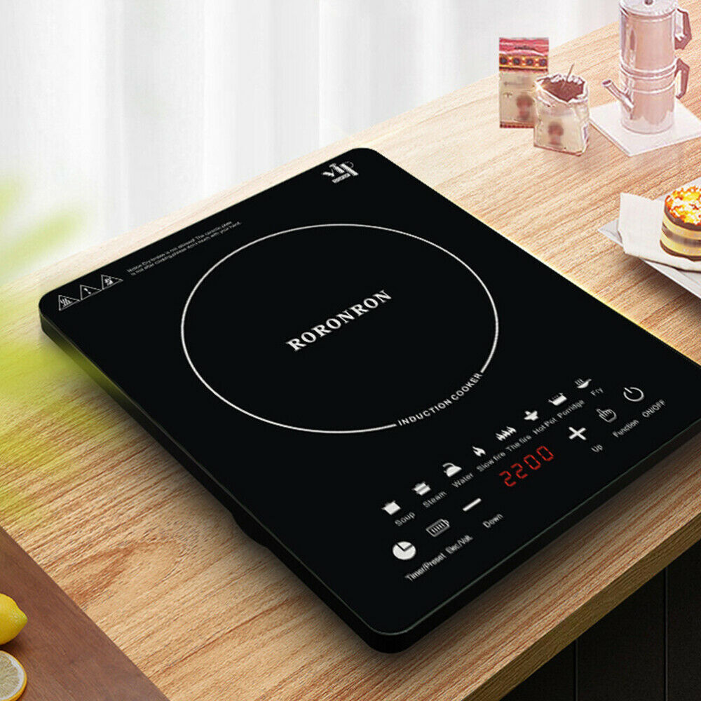 Electric One Burner Portable Stove Cooktop Black Cook Top Kitchen Student Unit - Fresh Stock Dated February 2026
