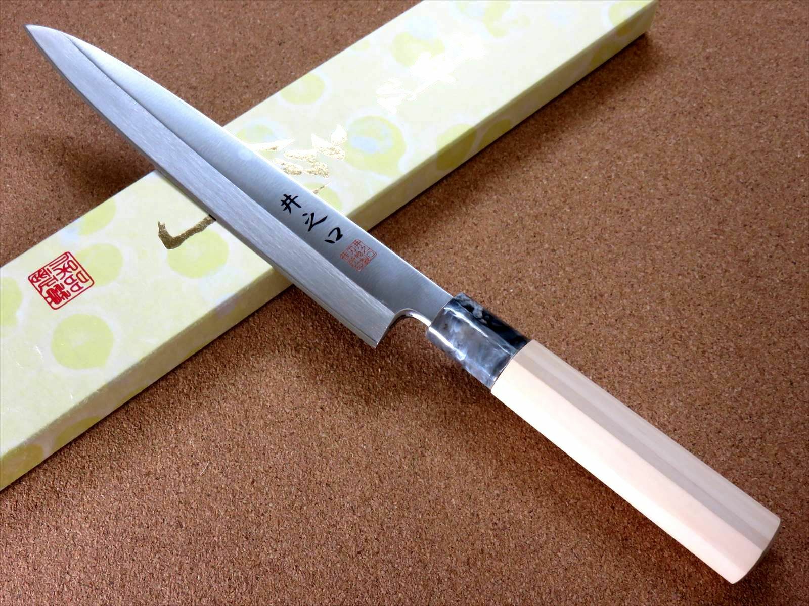 Japanese Kitchen Sashimi Yanagiba Knife 210mm 8 in Left handed Fish SEKI JAPAN - Fresh Stock Dated February 2026