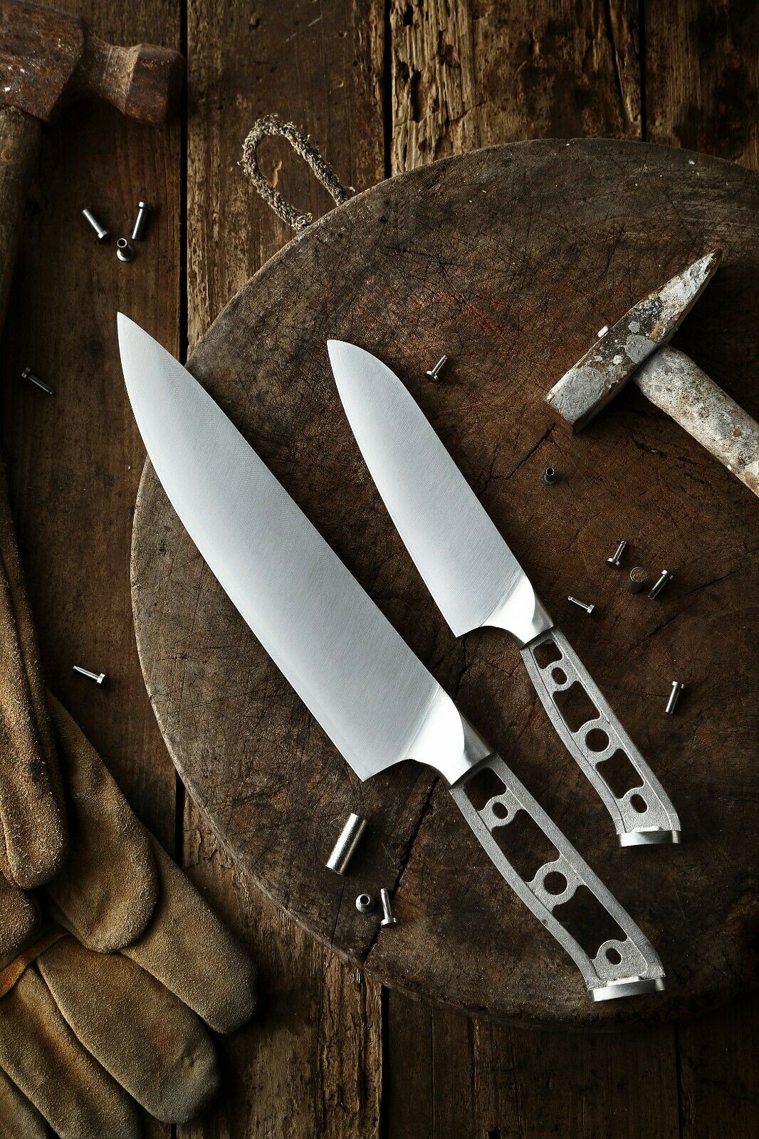 Santoku Chef knife blanks 3 Layers AUS-10 steel woodworking project kit 5-inch - Fresh Stock Dated February 2026