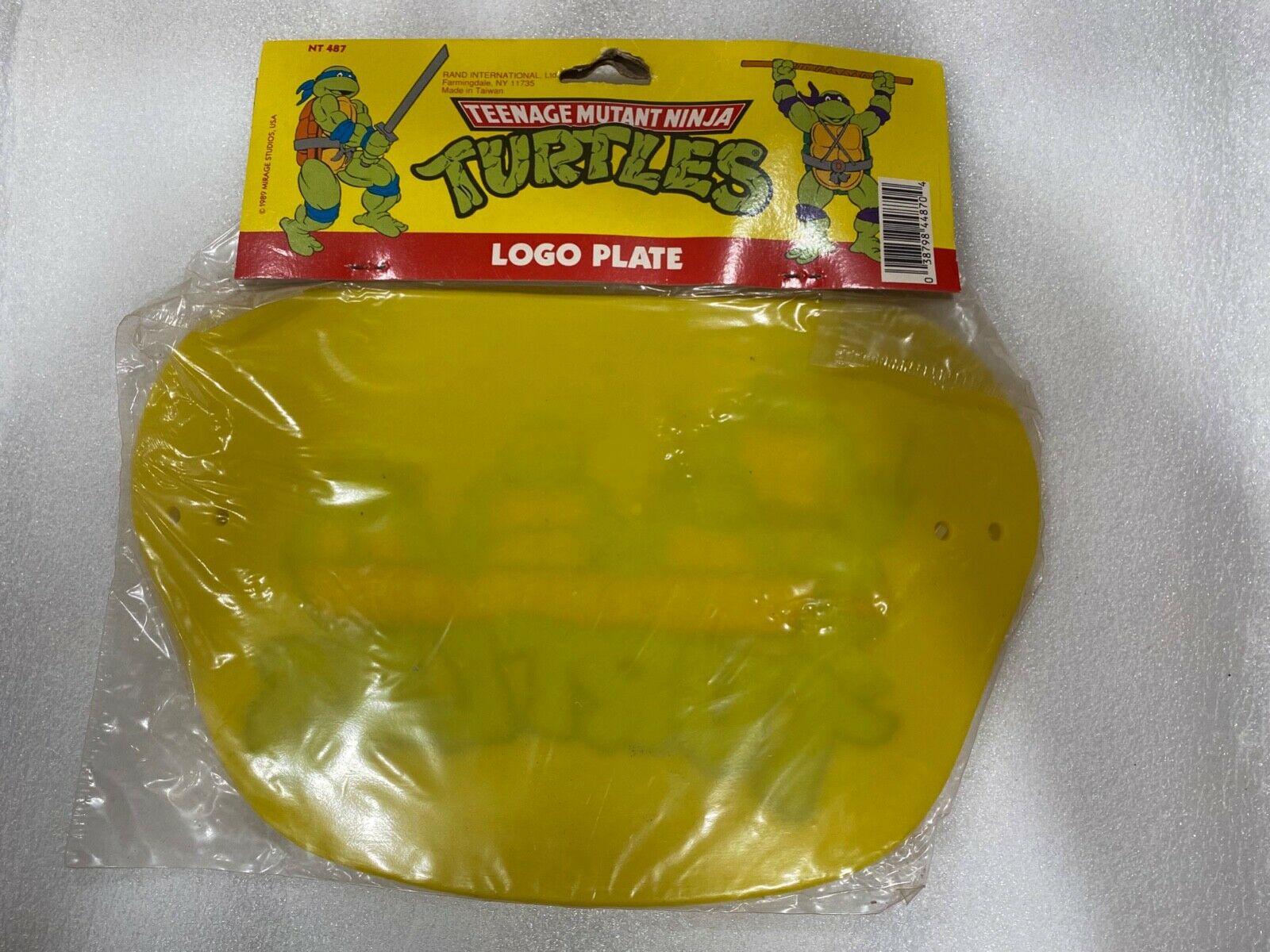 Vintage 1989 TMNT Kids Bicycle Logo Plate RARE - Fresh Stock Dated December 2025