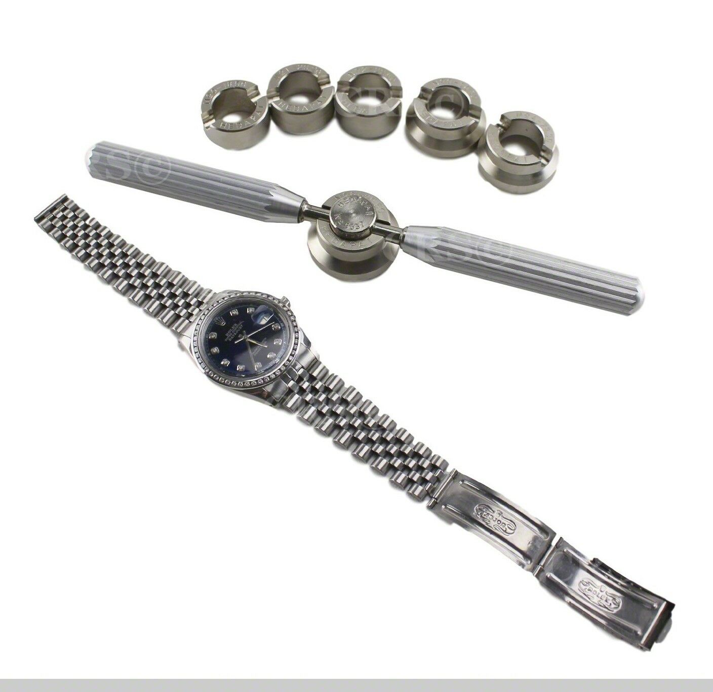 Watch Case Back Opener Rolex Tudor 7pc Tool Kit Date Datejust President w/ Case - Fresh Stock Dated December 2025