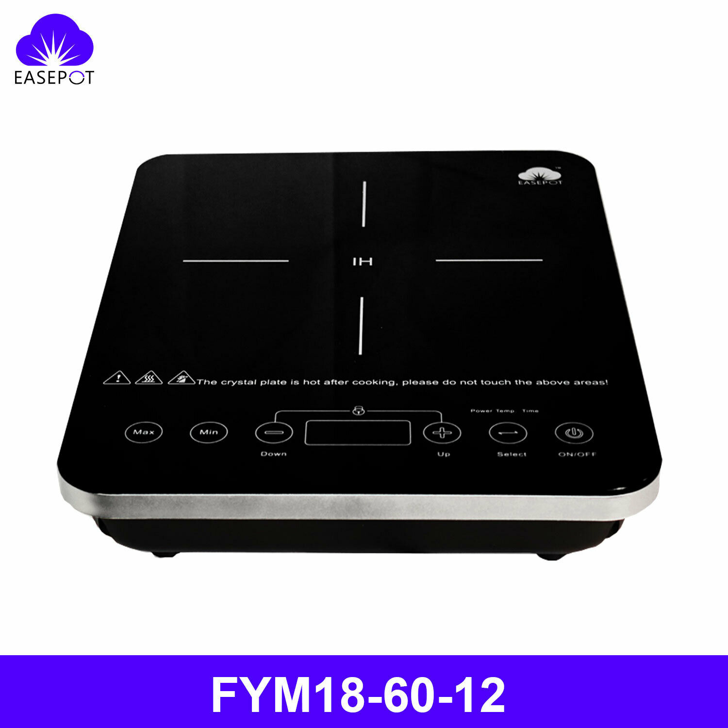 EASEPOT Portable Electric Induction Cooktop 1800W Cooker Countertop Hot Plates - Fresh Stock Dated February 2026
