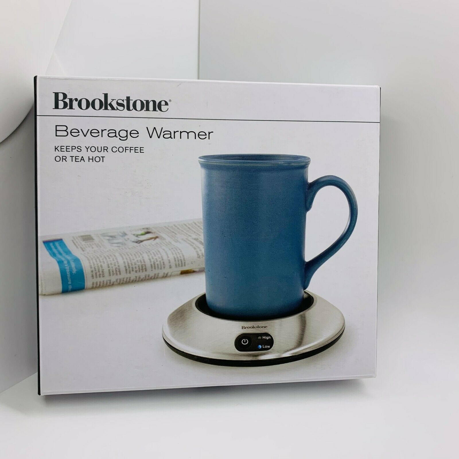Brookstone Beverage Warmer (K72AS) for Coffee/Tea/Chocolate - 2 temps - Fresh Stock Dated February 2026