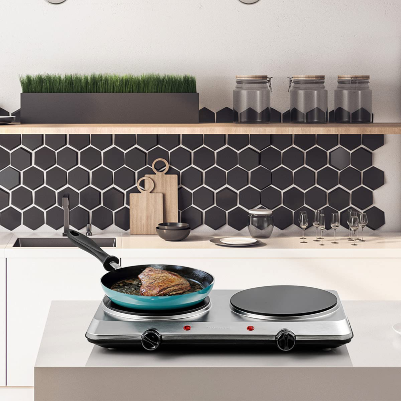 Estufa Electrica para Cocina Portatil 2 Hornillas Estufas Electricas Portatiles - Fresh Stock Dated February 2026