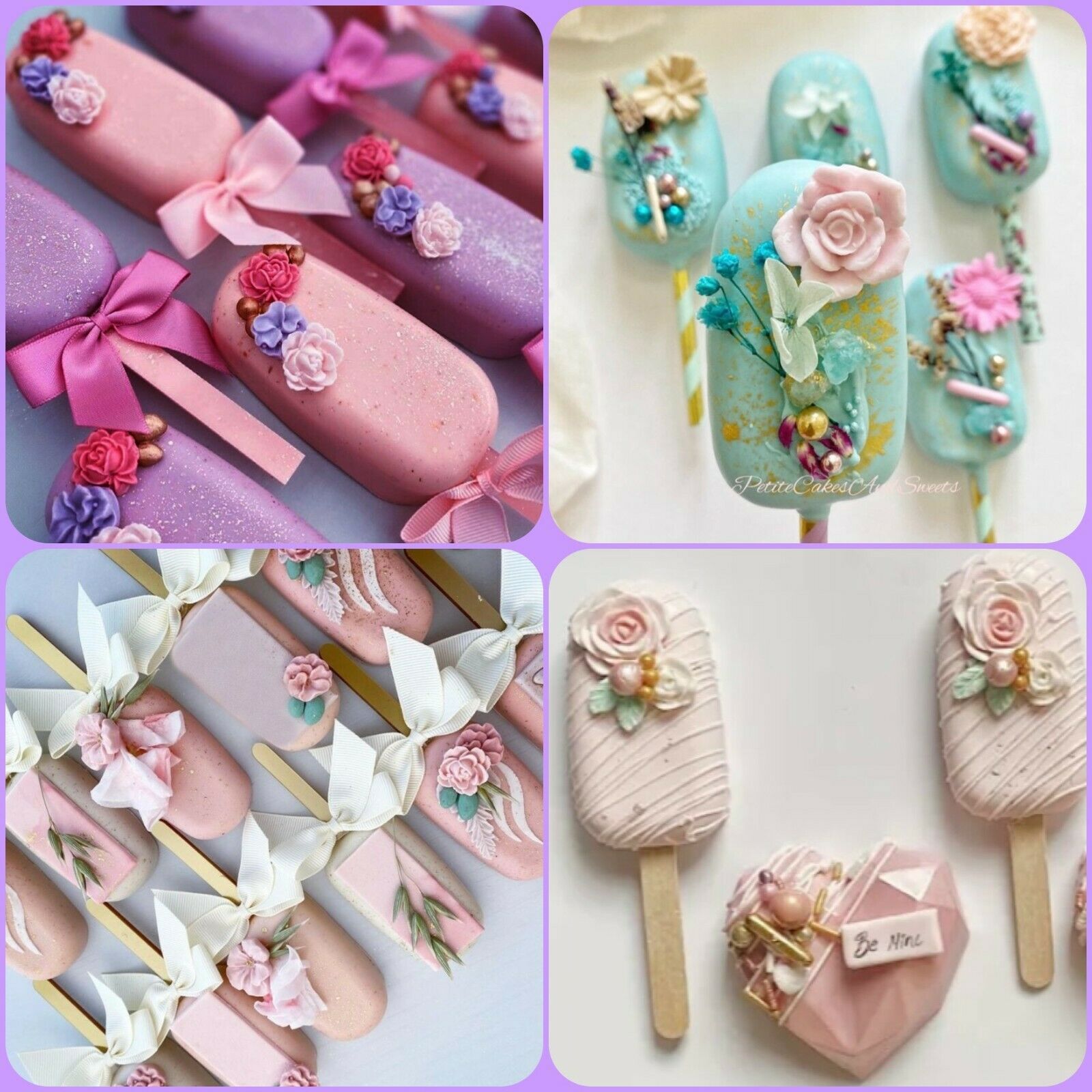 Popsicle Mold, 2 Pack Cake Pop, Rose Mold Silicone Cakesicle 100  Wood Sticks - Fresh Stock Dated February 2026