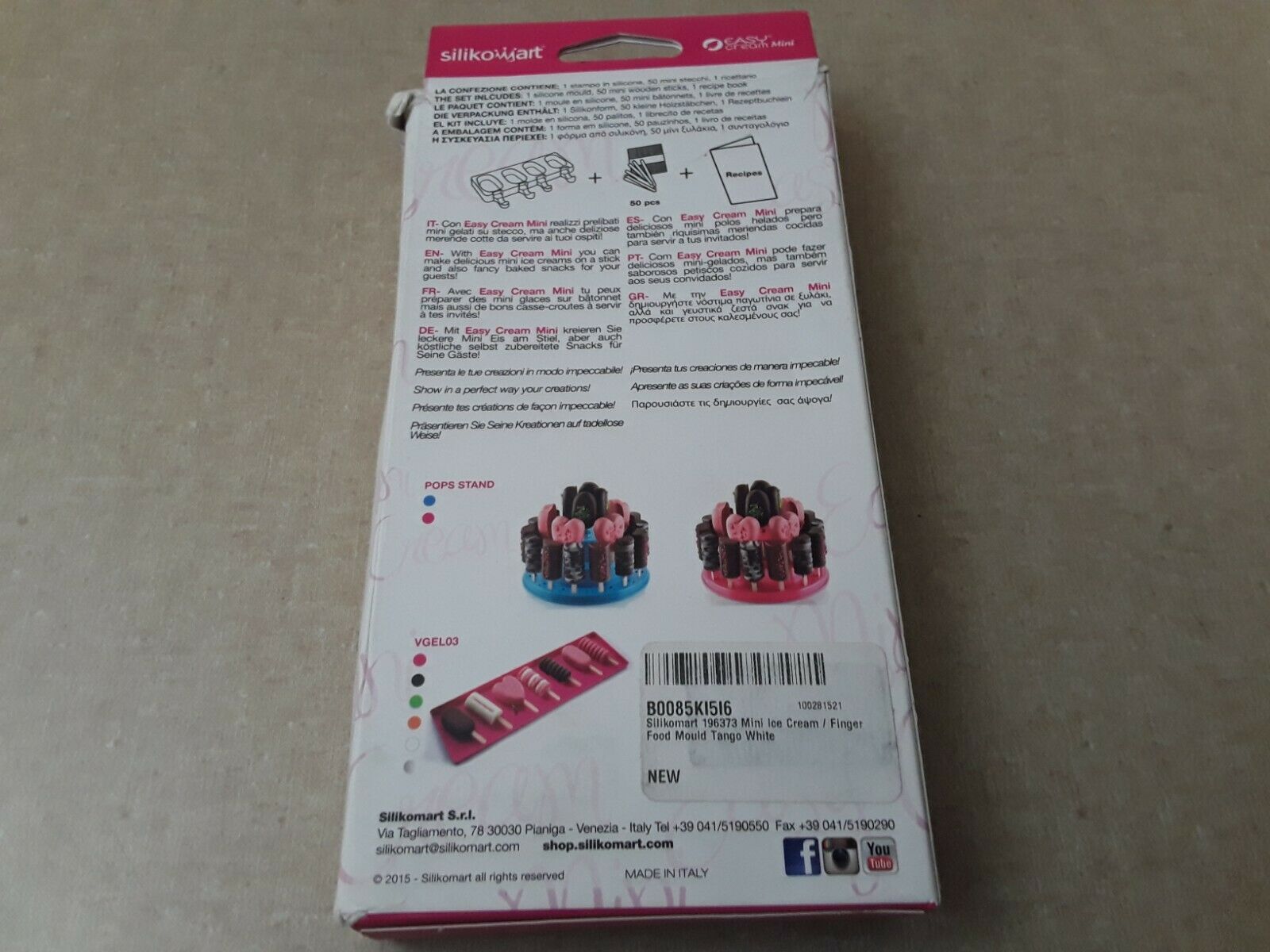 2 Silikomart Easy Cream Mini Molds Set - Fresh Stock Dated February 2026