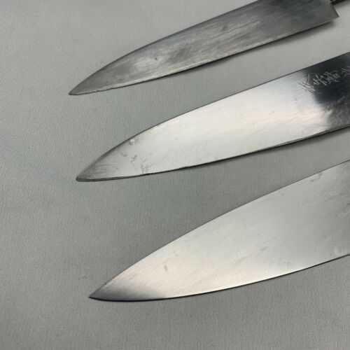 Damaged Lot of three Japanese Chef's Kitchen Knives  From Japan ST432 - Fresh Stock Dated January 2026