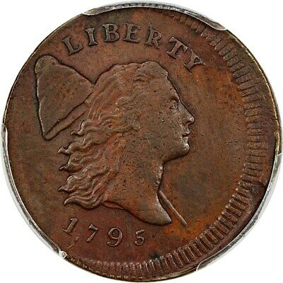 1795 PE, Punc Date 1/2c PCGS AU55 (C-4, Struck 5% Off Center) ex: D.L. Hansen - Fresh Stock Dated December 2025