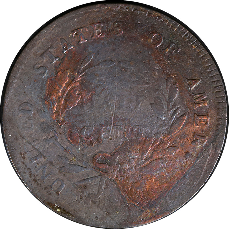 1797 Half Cent '1 Above 1' & 'Plain Edge' VG Details C-1 R.2 Decent Eye Appeal - Fresh Stock Dated December 2025