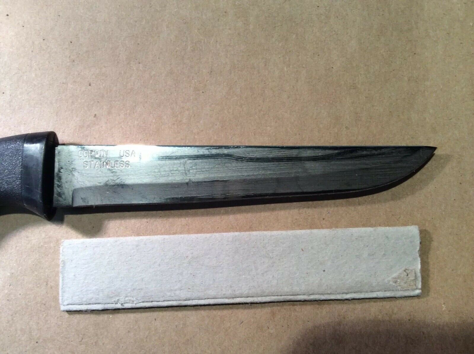 Vintage Corwin Knife Rifle Stock Handle Stainless INV-B14 - Fresh Stock Dated February 2026