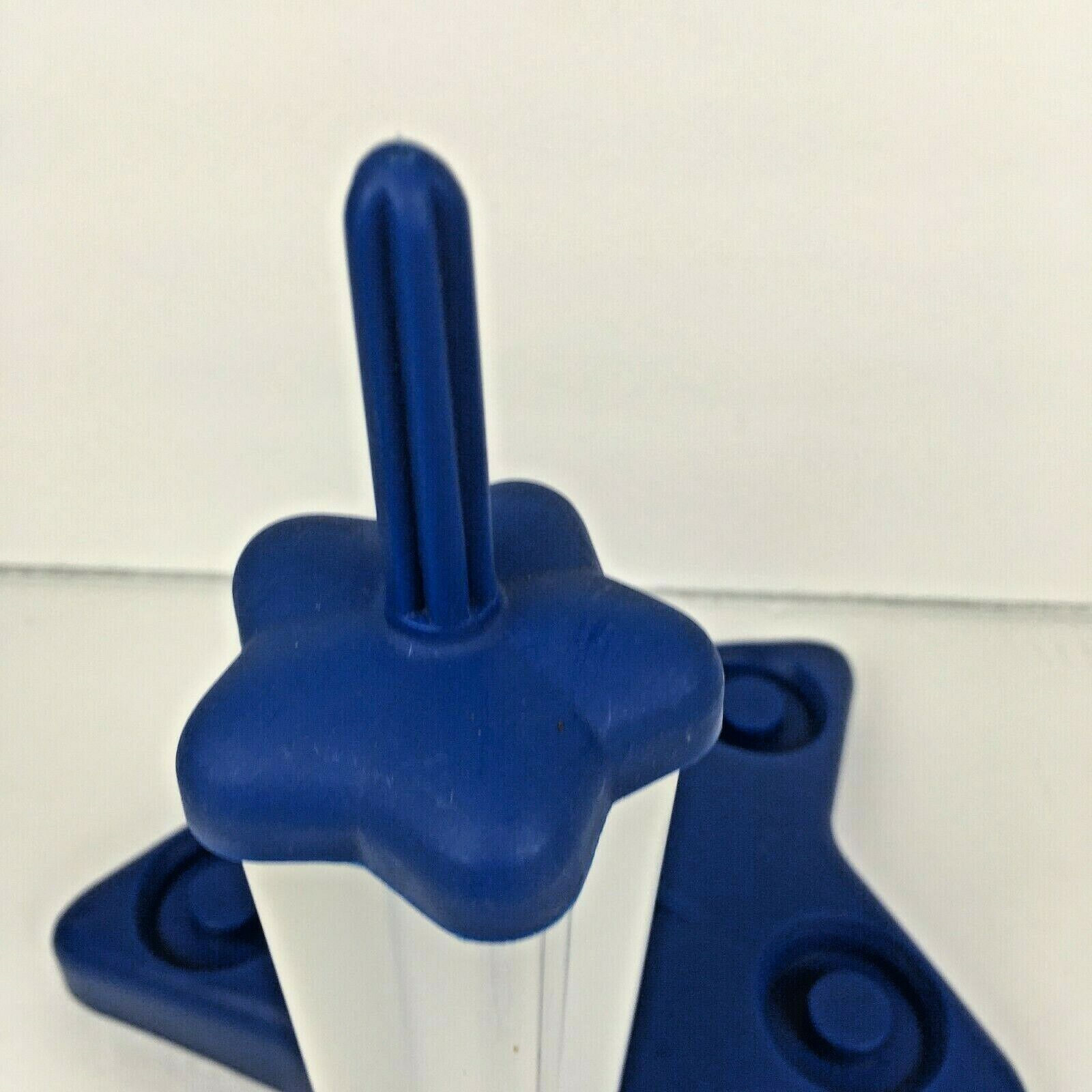 TOVOLO Blue Star Shaped Popsicle Ice Pop Frozen Treat Molds 4 oz Set of 5 - Fresh Stock Dated February 2026