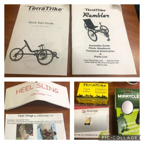 Flawless 2014 Terratrike Rambler Recumbent + Sportcrafters Trainer - All In Box - Fresh Stock Dated December 2025