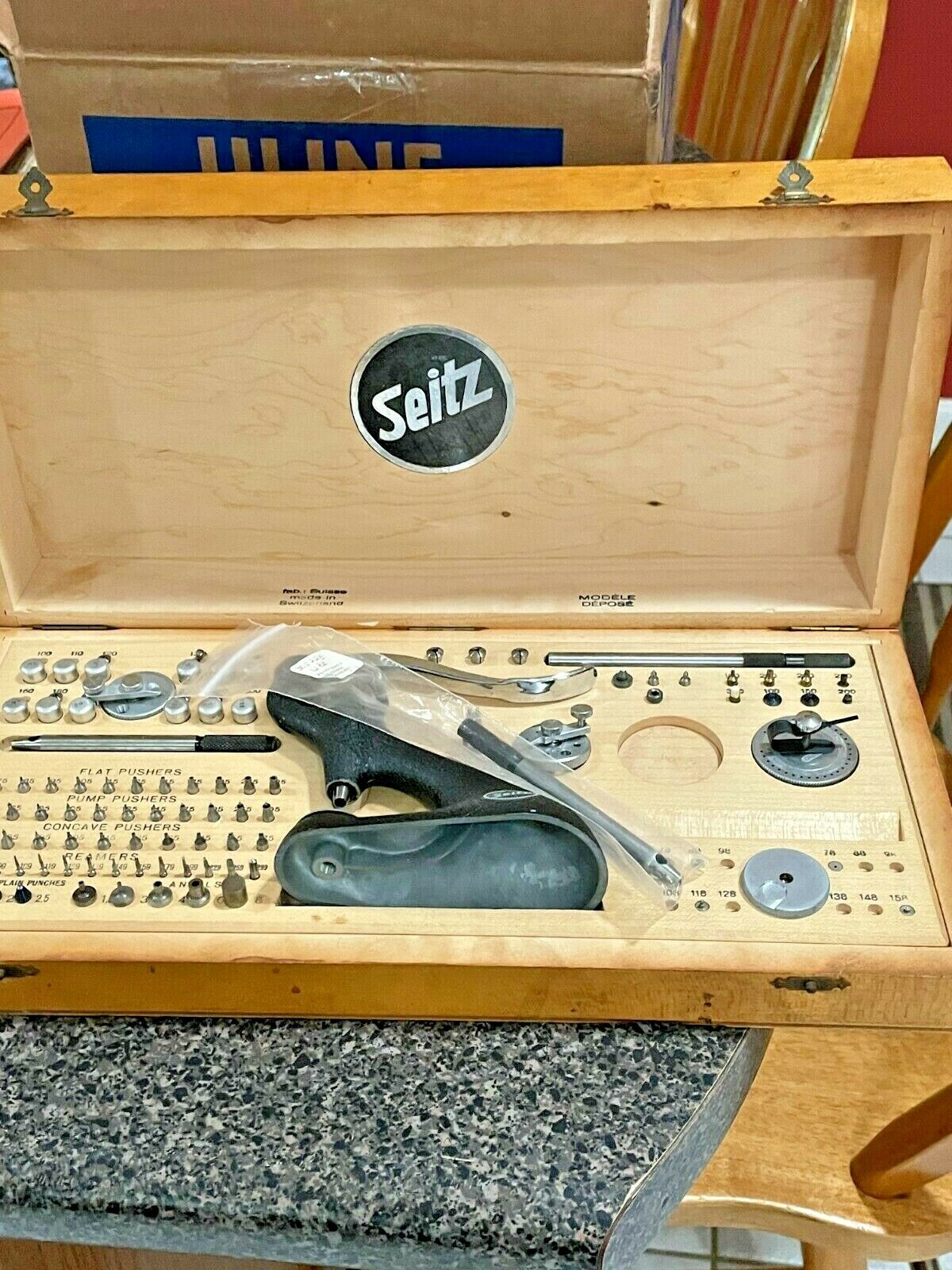 Seitz Master Jeweling Tool In wood box a real beauty good luck - Fresh Stock Dated December 2025