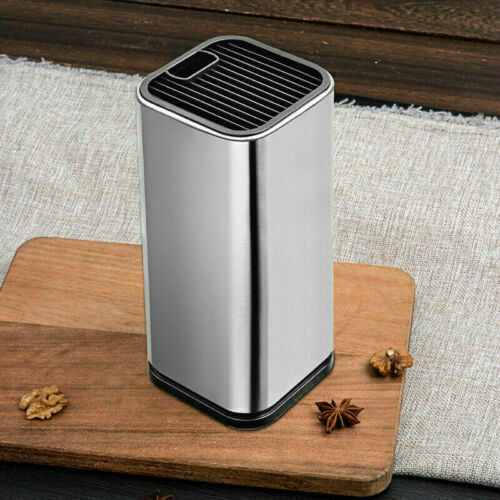 4 Piece Kitchen Knife Block Set Stainless Steel Damascus Chef Santoku Knives - Fresh Stock Dated February 2026