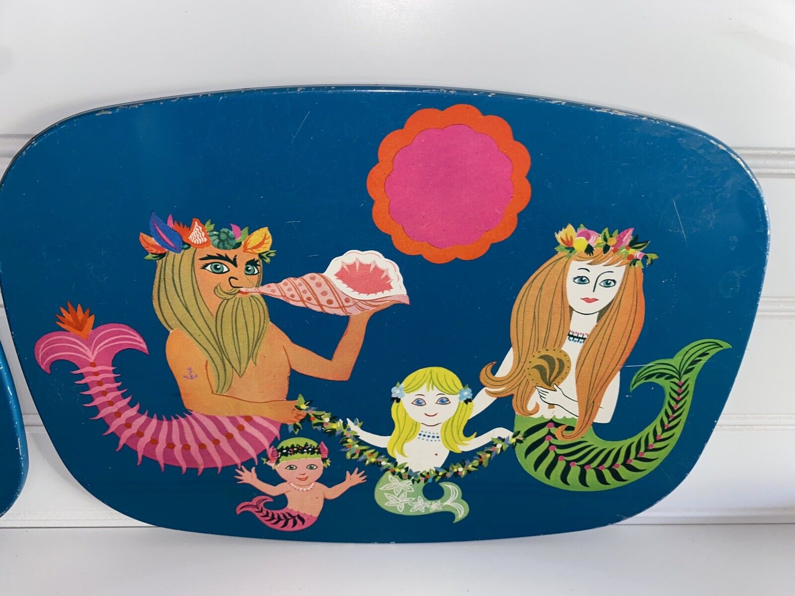 Vintage 70s Hot Plates Flower Child Mermaids Cork Backing - Fresh Stock Dated January 2026