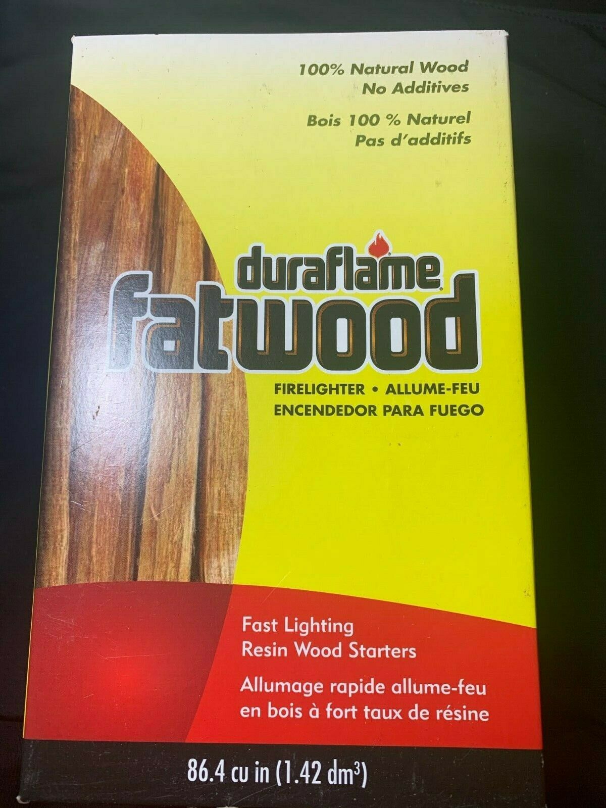 DURAFLAME Fatwood Natural Wood No Additives Firelighter Firestarter Fast Lightin - Fresh Stock Dated December 2025