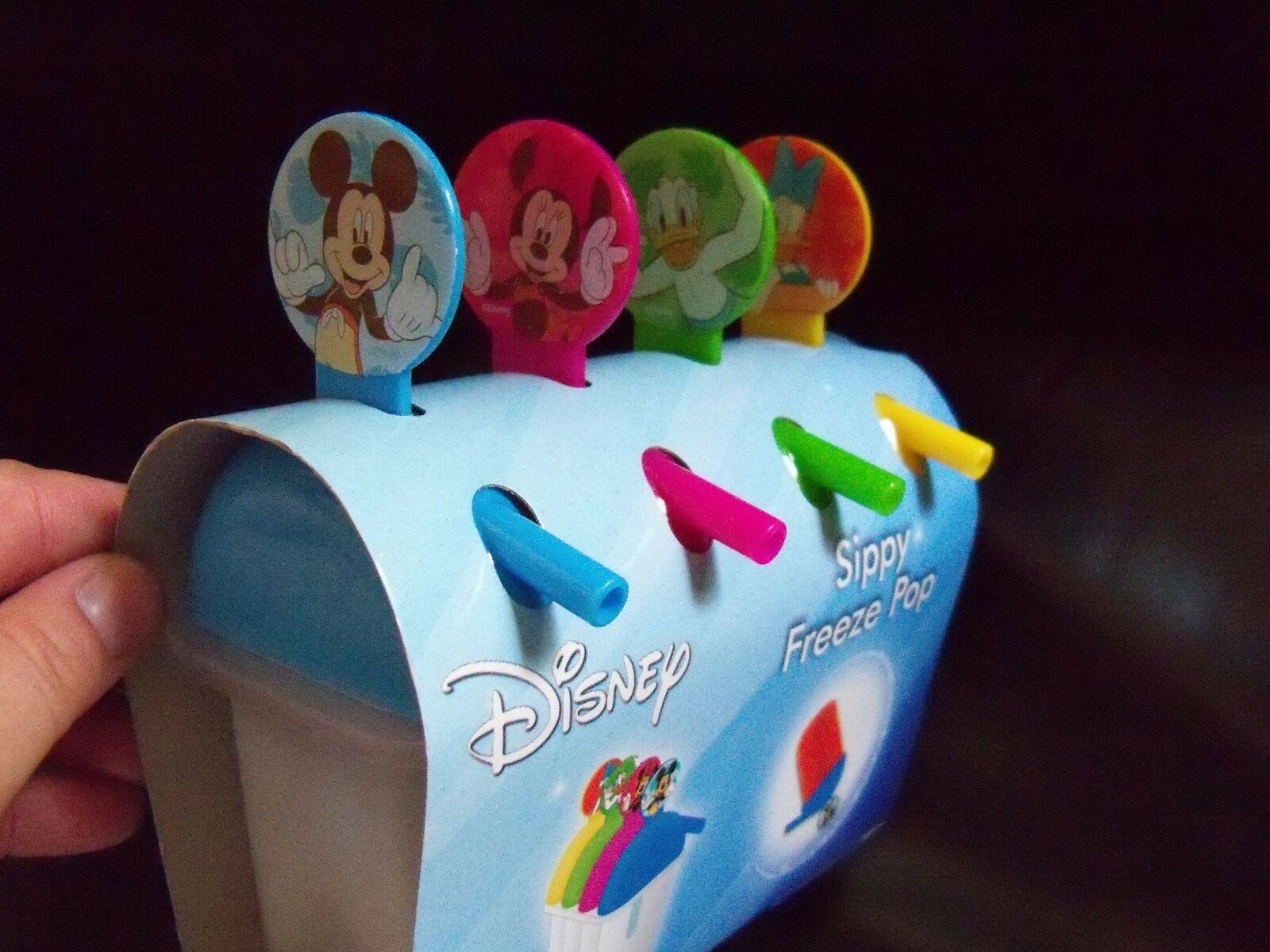 DISNEY SIPPY FREEZE POP SET OF 4 NEW - Fresh Stock Dated February 2026