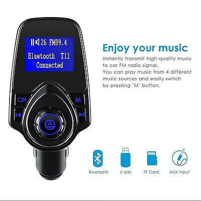 Auto LCD Car Music MP3 Player  Bluetooth Dual USB Port t11 Type for FM SD Card - Fresh Stock Dated December 2025