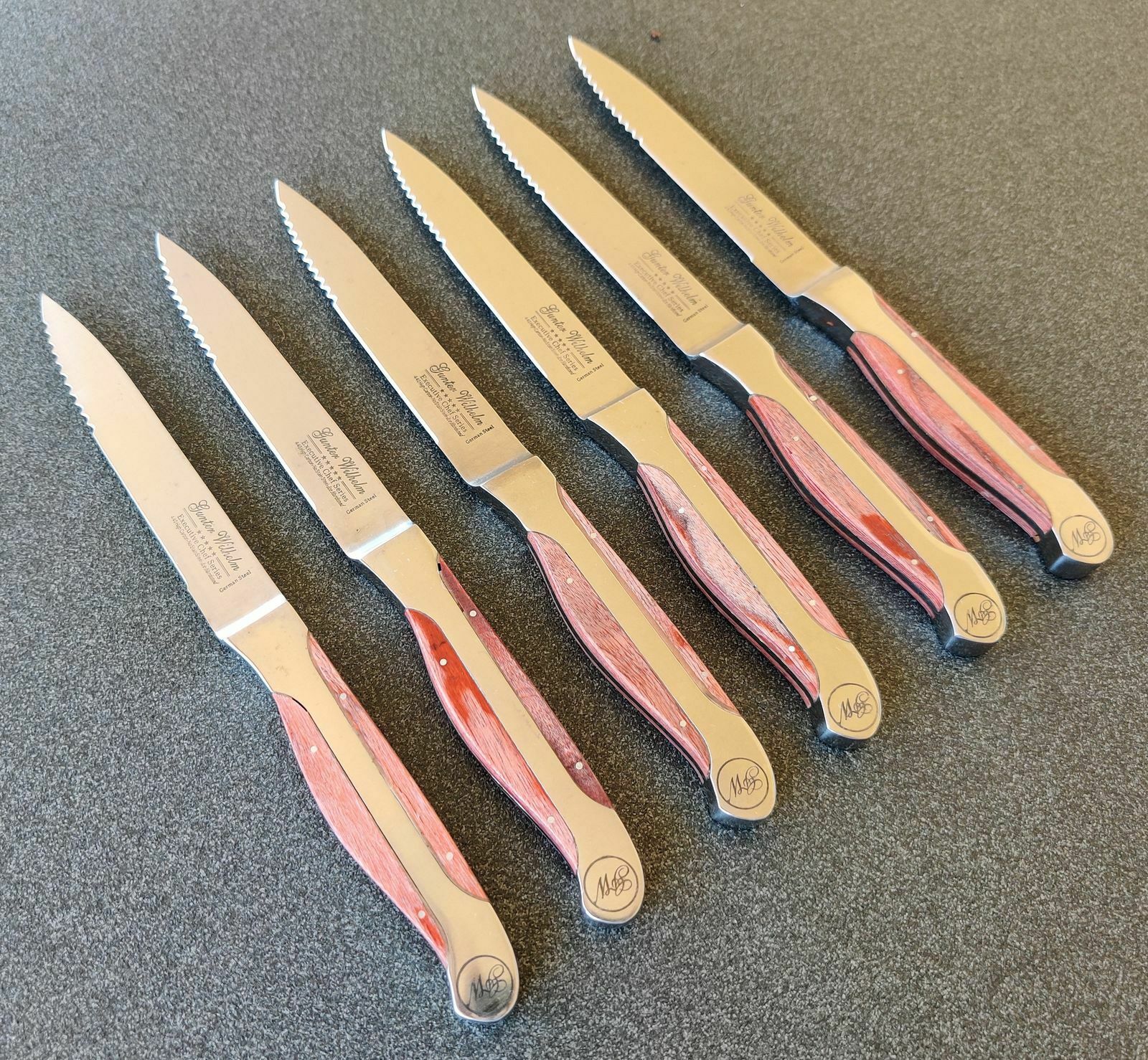 Gunter Wilhelm Executive Chef Series Steak Knives - set of 6 with caddy - Fresh Stock Dated January 2026