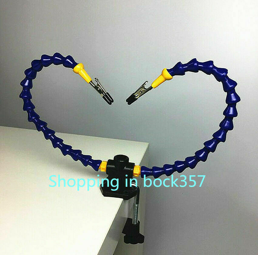 Flexible Arm Two Hands Soldering Iron Holder Stand Helping Clamp Vise Clip Tool - Fresh Stock Dated December 2025