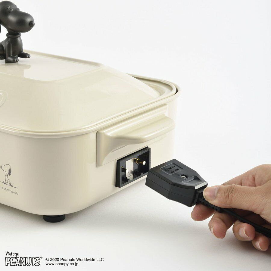 BRUNO Compact Hot Plate Snoopy AC100 Flatx Takoyaki x Pancake x Pot x Grill 5set - Fresh Stock Dated February 2026